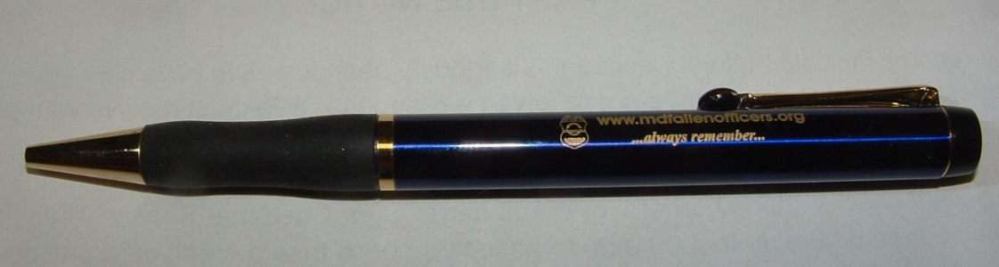 Maryland Fallen Blue Pen (Black Ink)